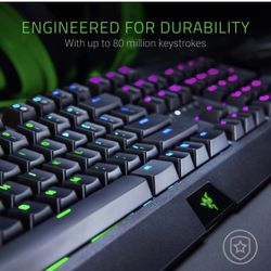New (Never Opened) Razer BlackWidow Mechanical Gaming Keyboard - Green Mechanical Switches