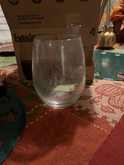 Brand New In Box - 4 Stemless Wine Glasses
