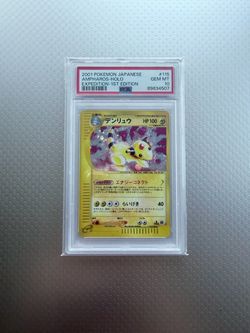 PSA 10 Ampharos Holo 2001 Japanese Expedition 1st Edition