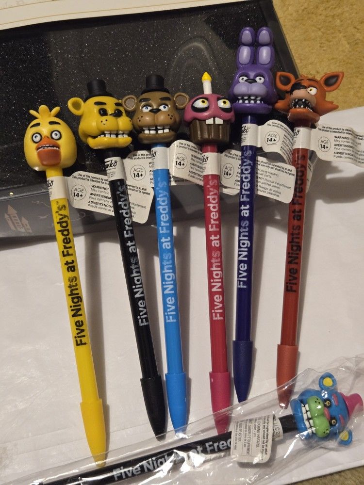 FNAF Characters Pen Set Funko Pop Combo Set