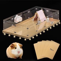 COZIWOW Acrylic Guinea Pig Cage, 4ft x 2ft DIY Extendable Large Habitat Fence