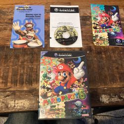 mario party 6 nintendo gamecube black label tested and workint complete CIB