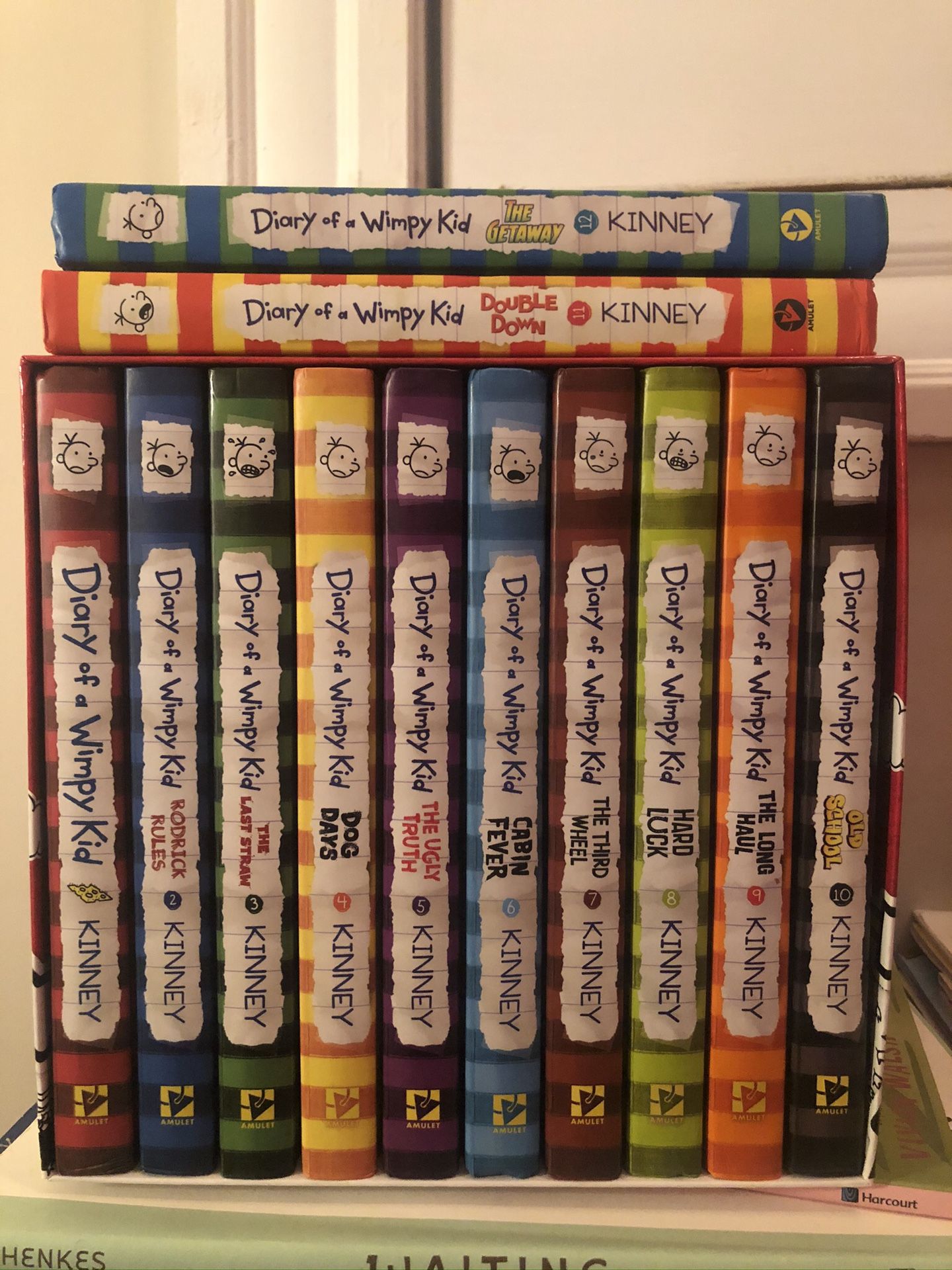 Diary of a Wimpy Kid collection plus 2 additional books