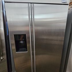 42" GE MONOGRAM BUILT IN STAINLESS STEEL REFRIGERATOR 
