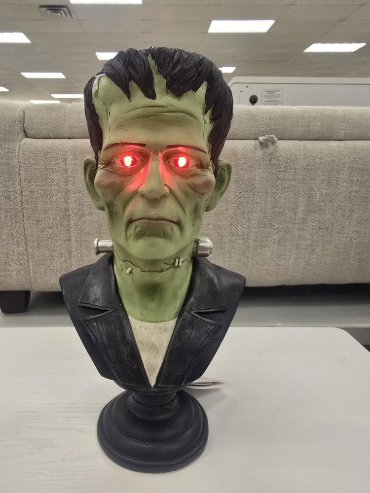 Frankenstein Head Bust π Eyes Light Up π