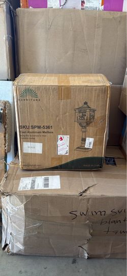 Sunniture Cast Aluminum Mailbox Black SPM-5361
