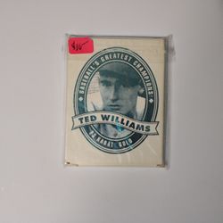 Vintage Bleacher’s Ted Williams Baseball Card 23 Karat Gold Card