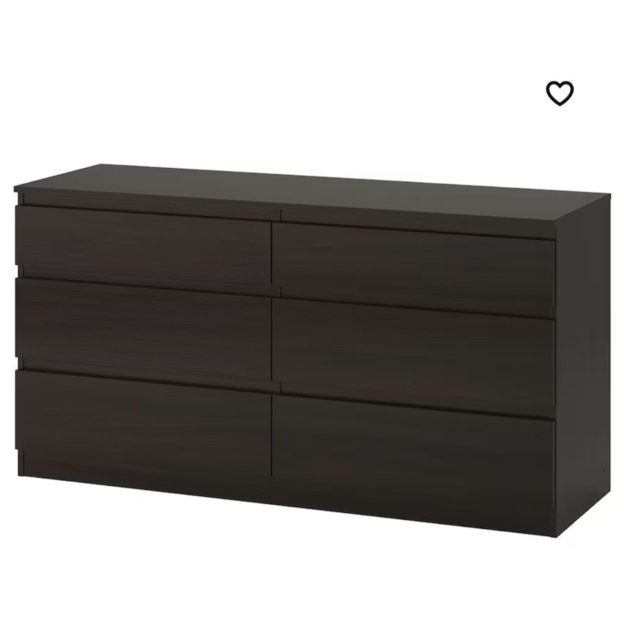ikea kullen 5 drawer chest dresser black brown KULLEN chest of 5 drawers, black-brown, 70x40x112 cm (271/2x153/4x441/8")