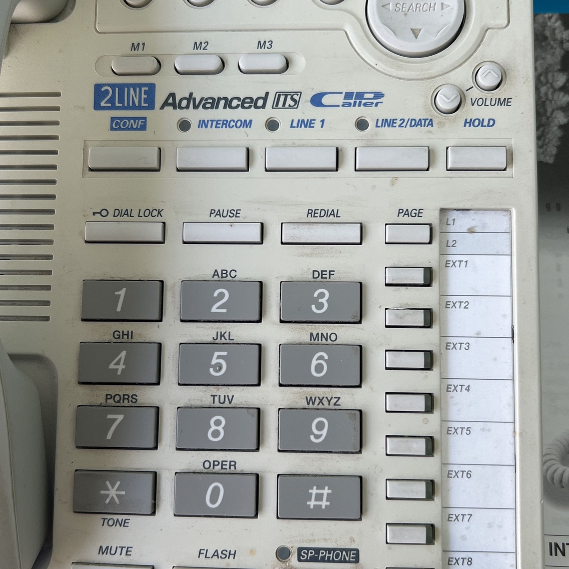 Panasonic KX-TS3282W 2 Line Advanced ITS ID Caller Telephone
