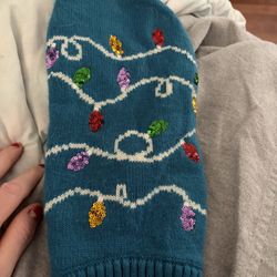 Sequins Small Dog Sweater Christmas 