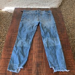 Frayed Ankle Denim