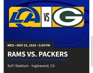 Rams vs Packers 11/25 @SoFi stadium