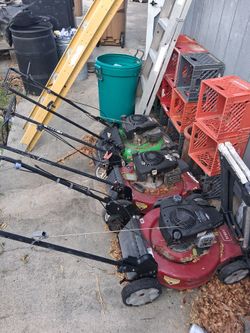 Non working lawnmowers