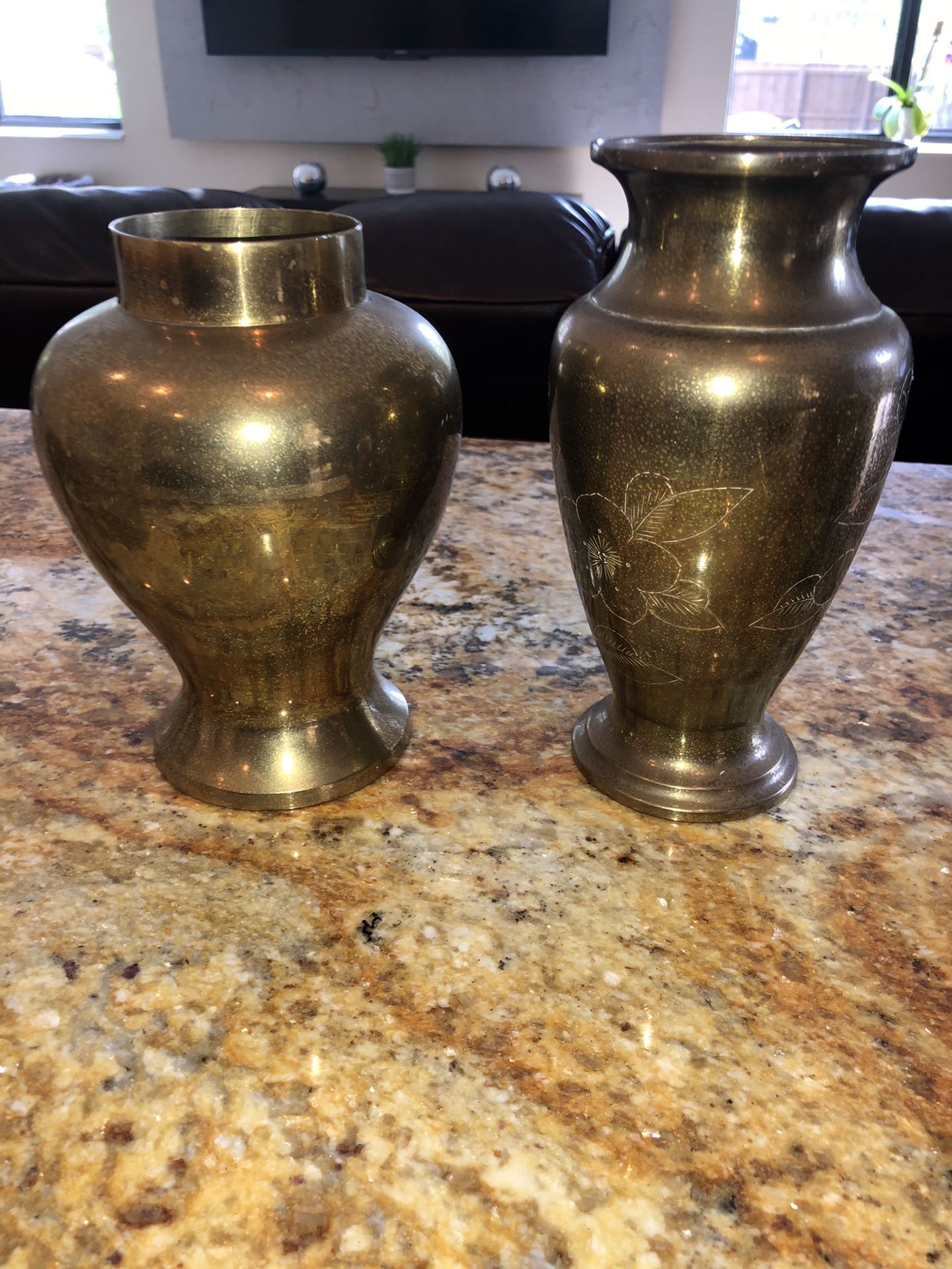 Brass decorations each