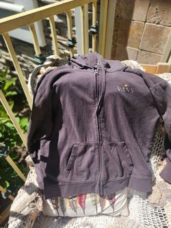 Vans Gray Vintage Boy Size Large Hoodie