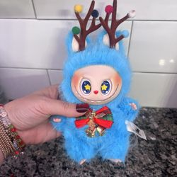 Custom Blue Christmas reindeer La Bu Bu 