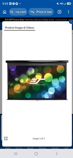 Elite screens 10 foot screen pull down