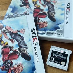  Kingdom Hearts 3D: Dream Drop Distance Nintendo 3DS 2012 Manual Case Authentic