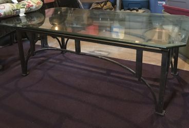 Glass Coffee Table Black 