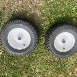 Lawn Tractor Tire with Wheels 16 x 6.50 - 8NHS