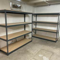 Garage Shelving 72 in W x 24 in D Boltless Industrial Storage Racks Great For Father's Day - Give Dad The Gift Of Organization - Delivery Available 