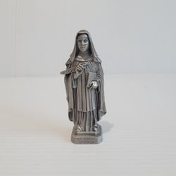 1998 Saint Teresa Of Avila Pewter Figurine 3.75"