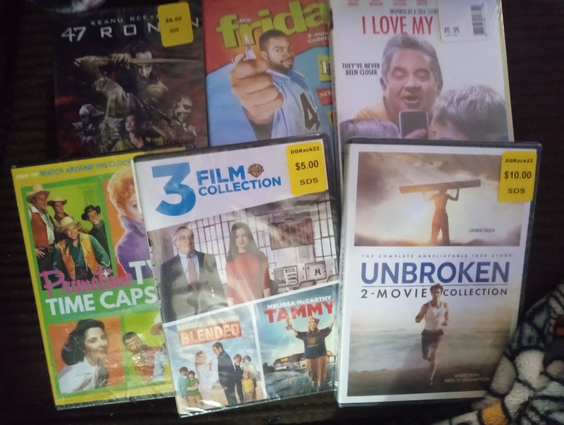 DVDs New Assortment Of 6 DVDs