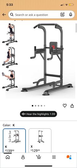 New In Box K version KingKang adjustable pull up dip bar.
