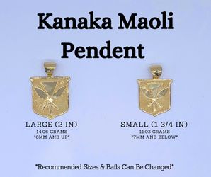 Brand new! Solid 14K Gold Kanaka Maoli Pendants!