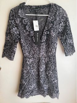 NWT For Love & Lemons Lace Mini Dress Size S