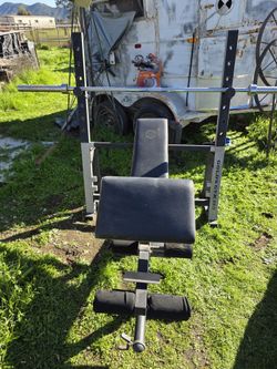 Bench Press And 7ft Olympic Bar