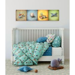 48” x 12” kids wall art canvas