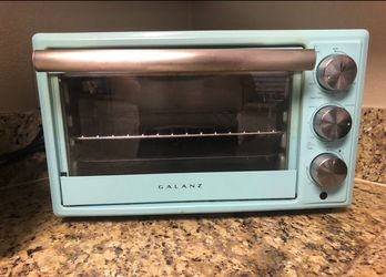 Retro Light Blue Toaster Oven