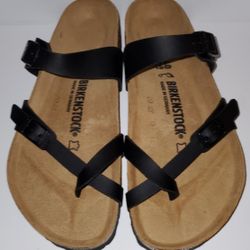 New Black Mayari Birkenstock Thong Sandal In Women's US 9