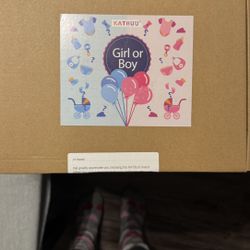 Gender Reveal Party Kit – “Girl or Boy” Balloon Set – New