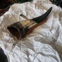Viking Ox Drinking Horn Pen Holder