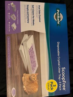 Pet safe scoop free crystal litter
