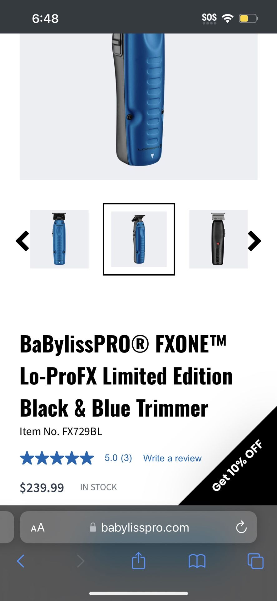 BABYLISS TRIMMERS 