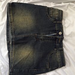 Mini Jean skirt