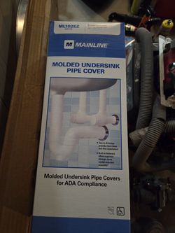 Mainline Ml102ez Molded Undersink P- Trap Pipe And Supply Line Covers