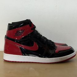 Nike Air Jordan 1 Retro OG High Patent Bred Sneakers 555088-063 Men’s Size 13