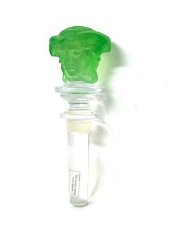 Green Crystal Versace Bottle Stopper