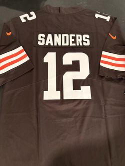 Cleveland Browns #12 Shaduer Sanders Jersey. New Xl