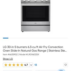 Kenmore 5 Burner Gas Stove