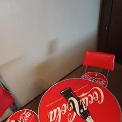 Coca Cola Table & Chair Set