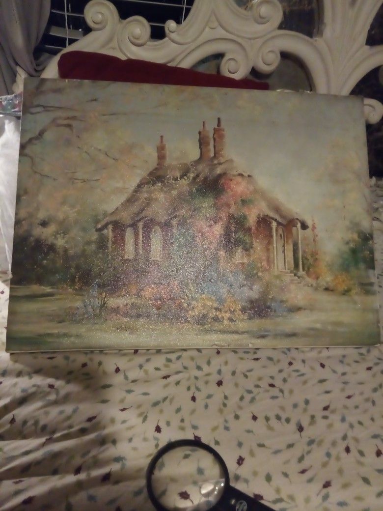 A Marty Bell Private Oil Painting Collection Fine Art 24/18 Antique