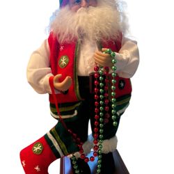 Kurt Adler Kringle Klaus collection Santa figurine.  It is part of the well-known Kringle Klaus holiday collection.  The figurine stands approximately