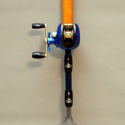 GEI Fishing Rod And Reel Grill Spatula Blue & Gold BAIT CAST SPATULA

