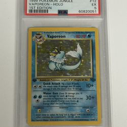 Vaporeon 1st Edition PSA 5