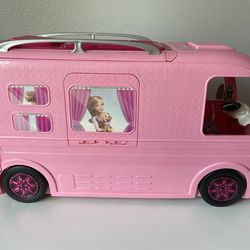 Huge Barbie Mega Lot – Camper RV, Wardrobe Closet, Furniture, Vehicles & Accessories (Excellent Condition)
